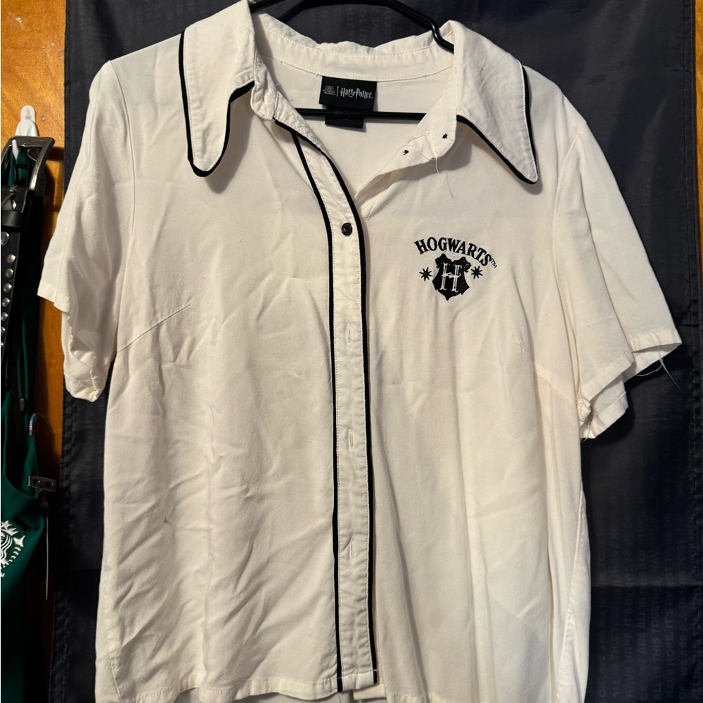 Hogwarts button up top